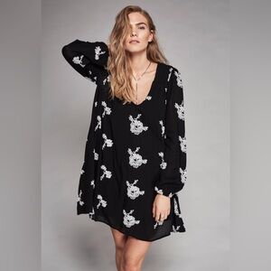 Free People Embroidered Austin Mini Dress